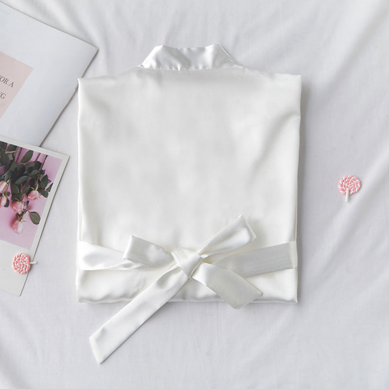 Silk Bridal Robe | Bridesmaid & Wedding Photography Nightgown