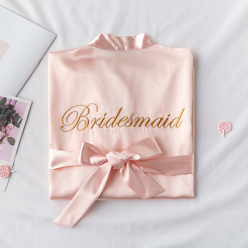 Silk Bridal Robe | Bridesmaid & Wedding Photography Nightgown