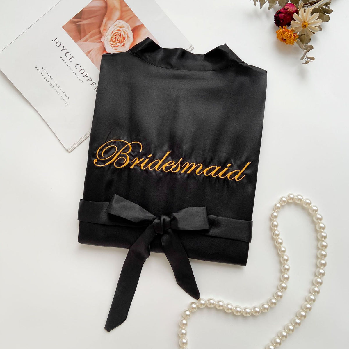 Silk Bridal Robe | Bridesmaid & Wedding Photography Nightgown