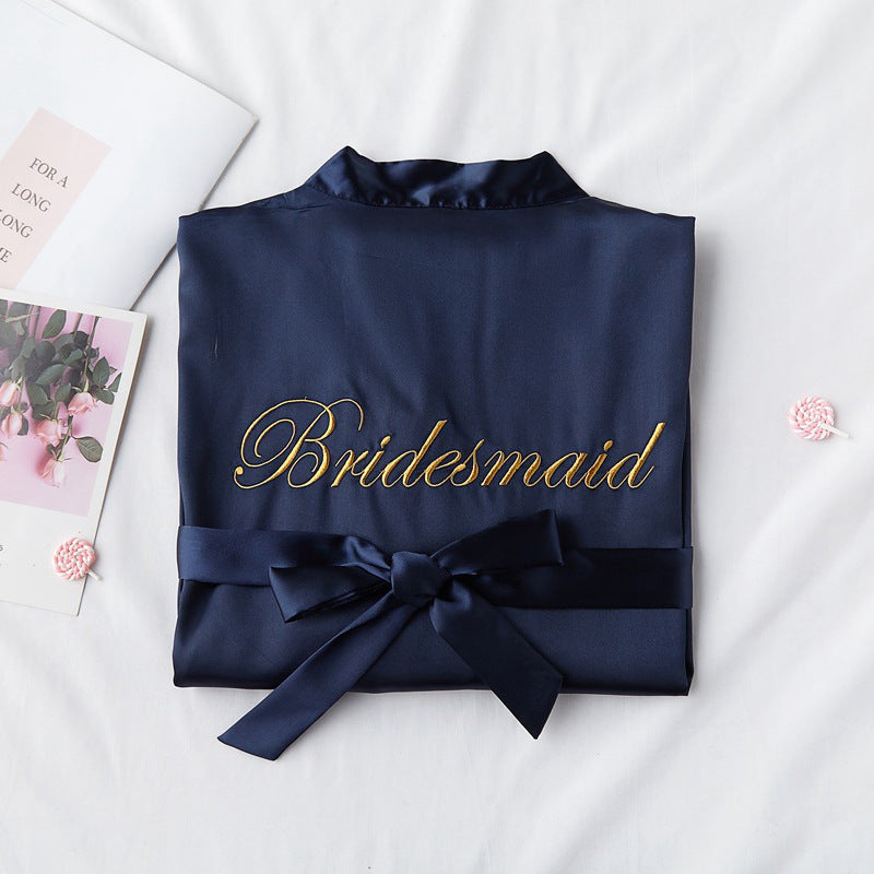 Silk Bridal Robe | Bridesmaid & Wedding Photography Nightgown