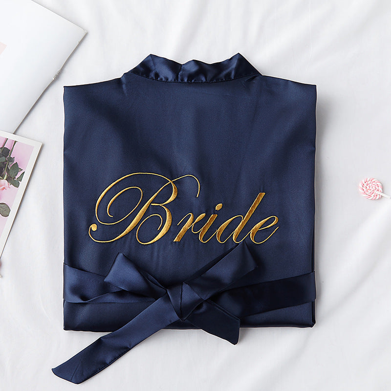 Silk Bridal Robe | Bridesmaid & Wedding Photography Nightgown