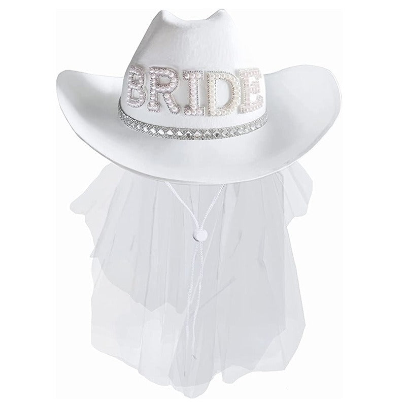 Southern Bride Sequined Cowgirl Hat!