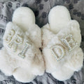 Bride to Be Plush Slippers | Bachelorette & Honeymoon Gift