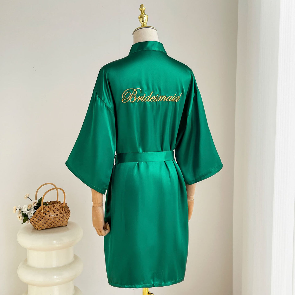 Silk Bridal Robe | Bridesmaid & Wedding Photography Nightgown