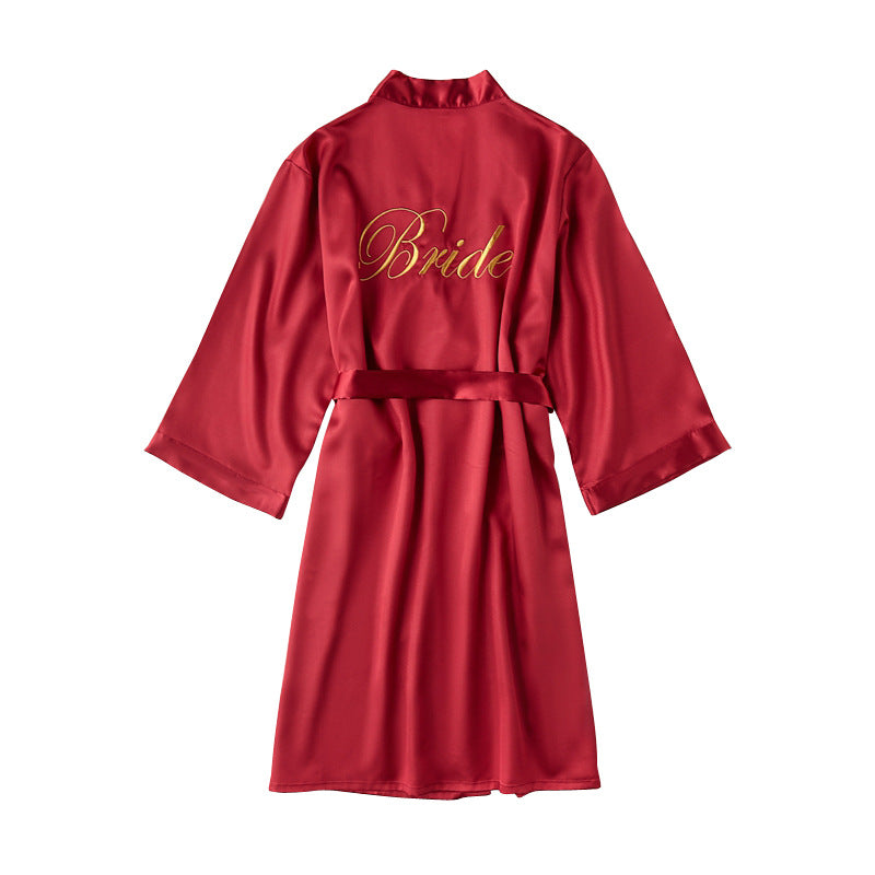 Silk Bridal Robe | Bridesmaid & Wedding Photography Nightgown