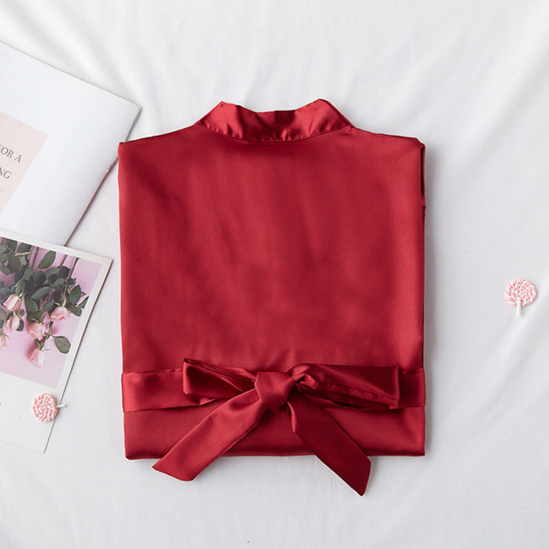 Silk Bridal Robe | Bridesmaid & Wedding Photography Nightgown