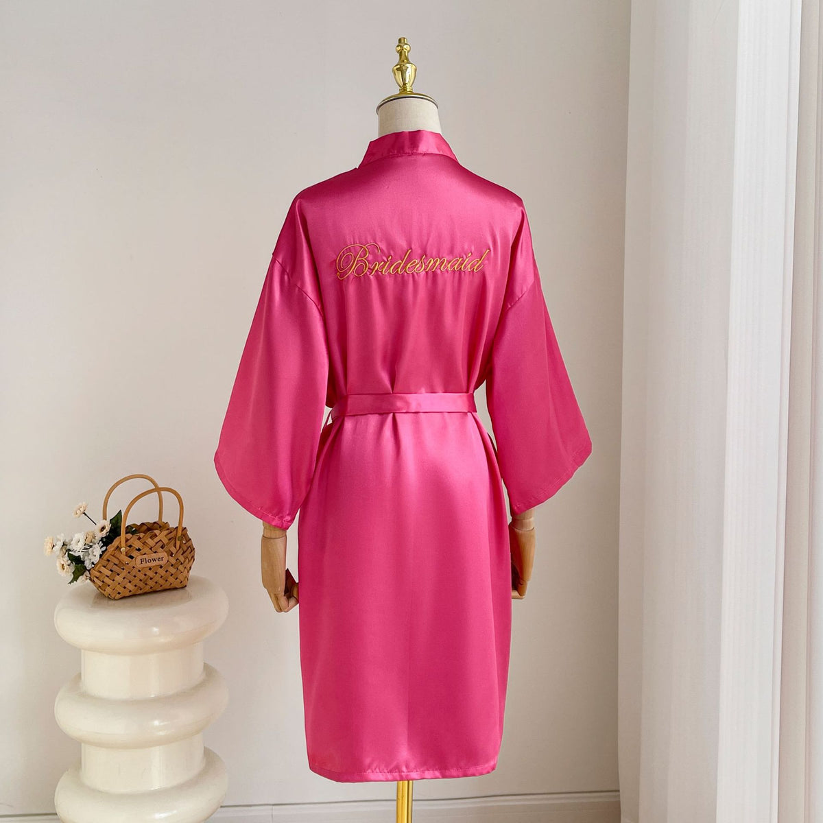Silk Bridal Robe | Bridesmaid & Wedding Photography Nightgown