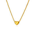 Gold Initial Heart Necklace | A-Z Letter Bridesmaid & Wedding Gift
